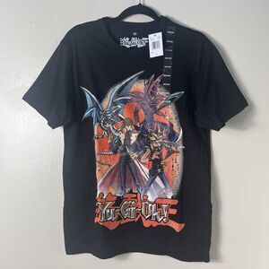 Yu Gi Oh (M) Graphic Tee Shirt Yugi, Seito, Dark Magician And Blue Eyes White Dr